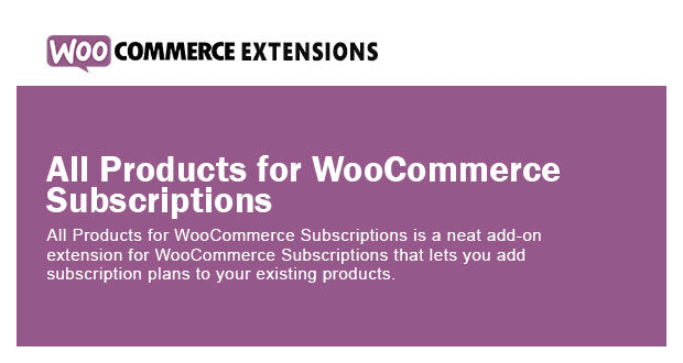 All products for WooCommerce Subscriptions Screenshot